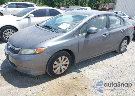 2012 Honda Civic Lx from USA, damaged, VIN 2HGFB2F45CH111090